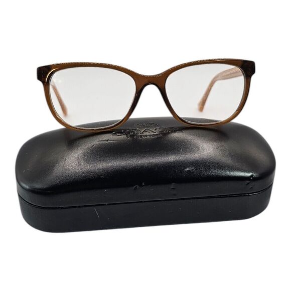 Coach Accessories - COACH HC 6072 5328 BROWN GLITTER AUTHENTIC EYEGLASSES 52/17 135 Clear Lenses